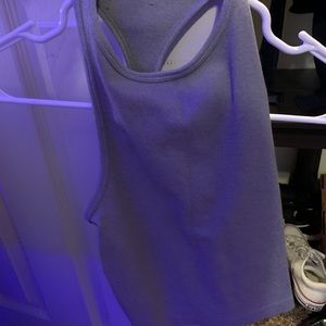 Grey halter crop top